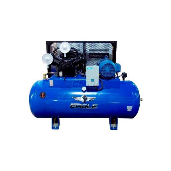 Wood Industries Eagle, 15 HP, TwoStage Compressor, 120 Gal, Horiz